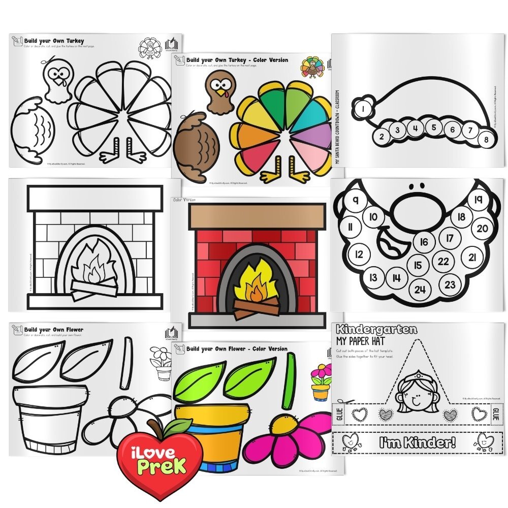 Weekly kindergarten crafts kids love to create by iLovePreK