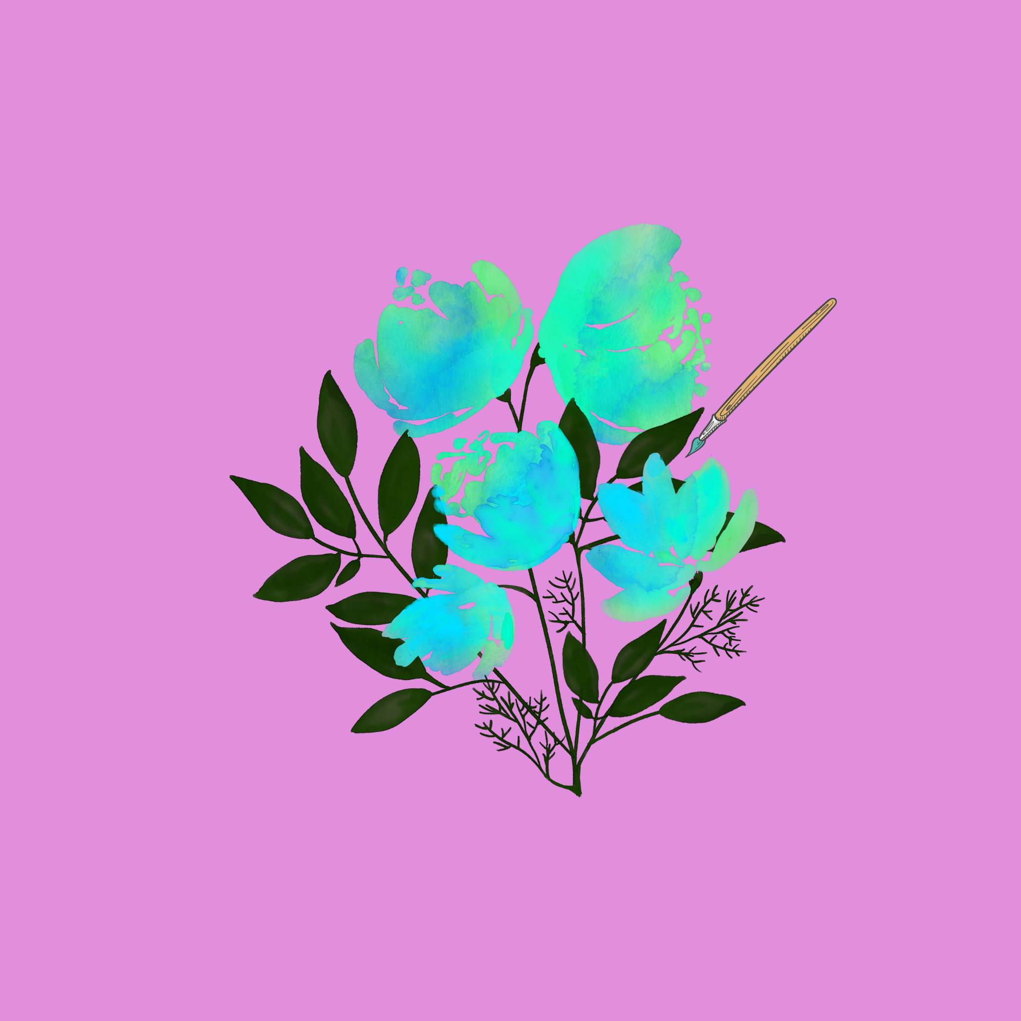 A Category Icon with Flowers about Christian Digital Art