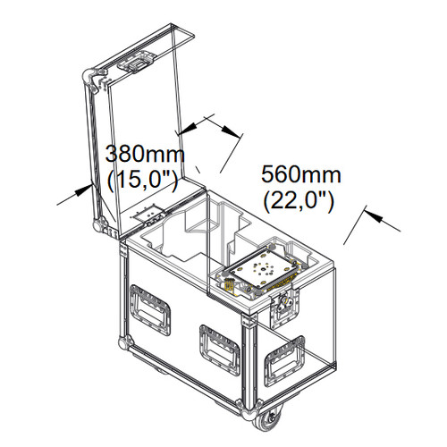 Martin Pro Additional dual SiP Foam Flightcase Insert for MAC Aura XIP