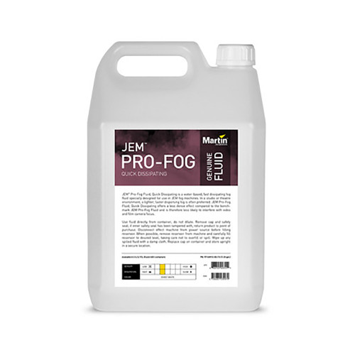 Martin Pro Jem Pro-Fog Fluid, Quick Dissipating, 25 L