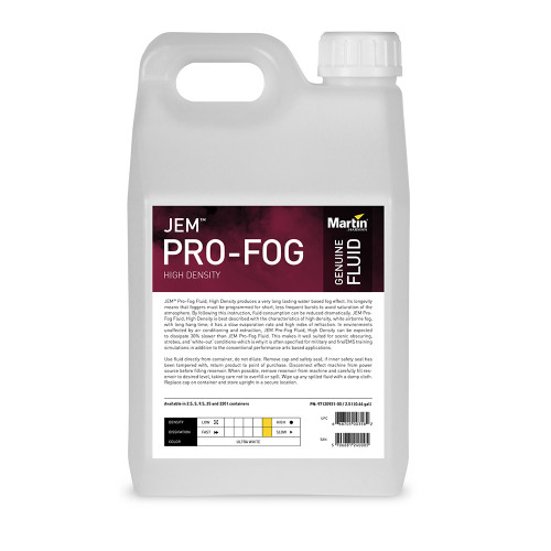 Martin Pro Jem Pro-Fog Fluid, High Density, 4X 2.5 L