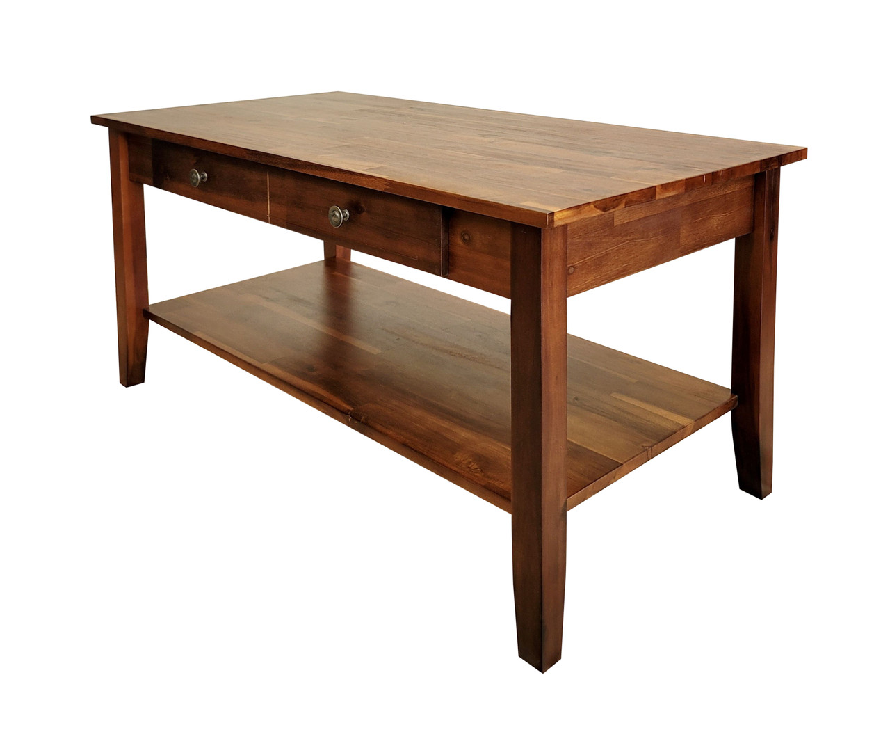 Berkley Acacia Wood 2 Drawers Coffee Table