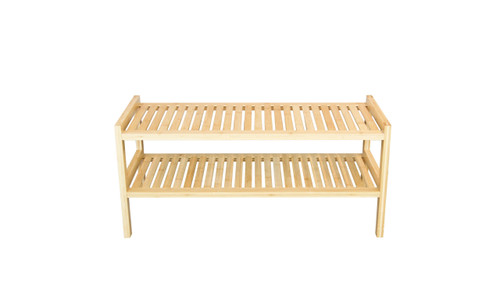 Bamboo Stackable Shoe Rack Storage