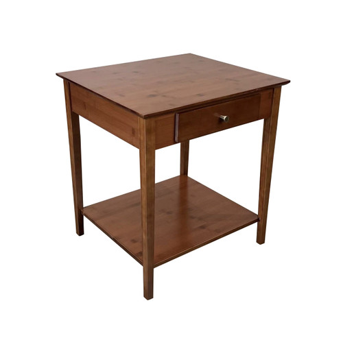 Bamboo End Table | Mahogany