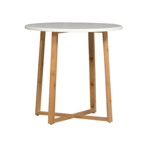 BAMBOO FRAME ACCENT TABLE | CBBFT0014WT