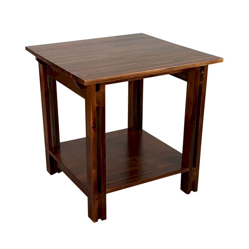 Acacia Architectural End Table | Mahogany