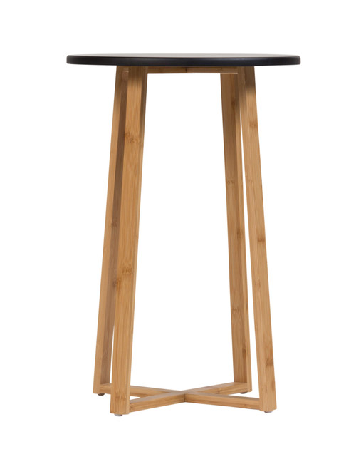 Bamboo Frame Round Tall Table | Black (CBBFT0013BK)