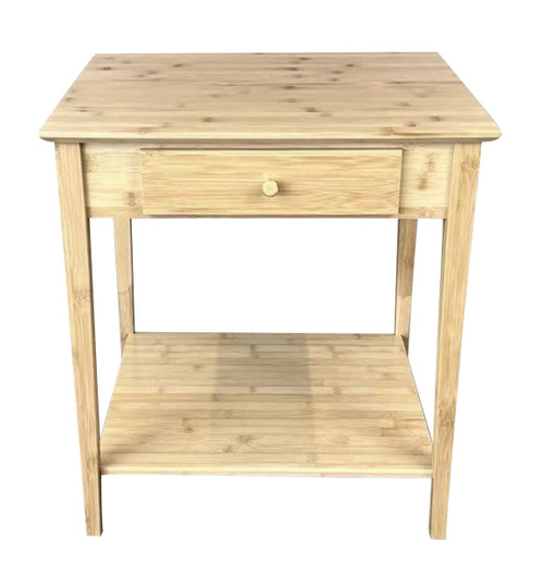 Bamboo End Table with Drawer | Natural (CAEFT0148NL)