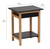 Bamboo Frame 2 Tier End Table with Drawer | Black