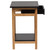 Bamboo Frame 2 Tier End Table with Drawer | Black (CBBFT0009BK)