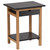 Bamboo Frame 2 Tier End Table with Drawer | Black (CBBFT0009BK)