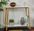 2 Tier Bamboo Frame Console Table | White (CAEFT0001WMBS)