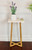 Bamboo Frame Square Plant Table | White (CAEFT0003WMSQ)