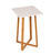 Bamboo Frame Square Plant Table | White (CAEFT0003WMSQ)