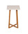 Bamboo Frame Square Plant Table | White (CAEFT0003WMSQ)