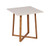 Bamboo Square End Table | White (CAEFT0002WMSQ) Bamboo Square End Table | White (CAEFT0002WMSQ)