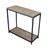 Bamboo + Steel Console Table Brushed Gray