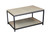 Brushed Gray Bamboo+Steel Coffee Table