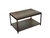 Brushed Brown Bamboo+Steel Coffee Table