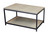 Brushed Gray Bamboo+Steel Coffee Table