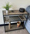 Bamboo + Steel Console Table with Wireless Charger
