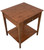 Bamboo End Table | Mahogany