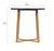 Bamboo Frame Round End Table | Black (CBBFT0014BK)