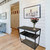Bamboo + Steel Console Table w/Wireless Charger | Brushed Brown (CAEFT0115BB)