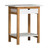 Bamboo Frame 2 Tier End Table with Drawer | White (CBBFT0009WT)