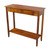 Acacia Console Table w/Shelf in Dark Mahogany