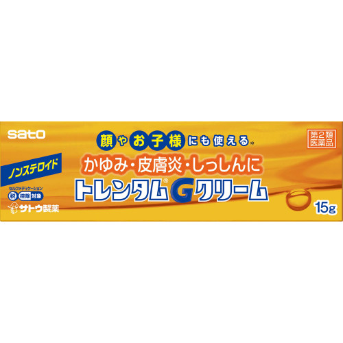 Sato Trentam G Cream 15g Steroids Indications: [Indications and Effects] Dermatitis, itching, eczema, contact dermatitis, diaper rash, skin erosion, prickly hea