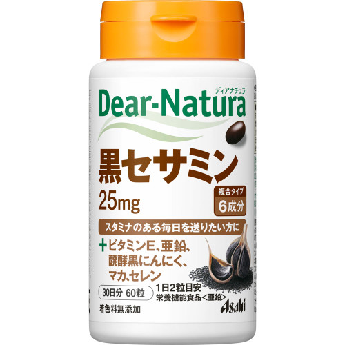 Asahi Dear-Natura Black Sesamin 60 Capsules Other (check locks, tongue cleaners, etc.) Herbs (Natural Ingredients)