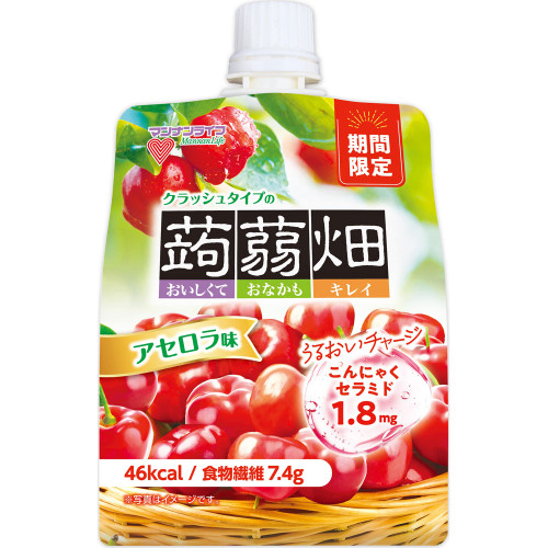 Mannan Life Konnyaku Hata Crush Type Acerola Flavor 150g Konjac Field Jelly