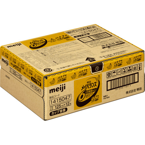 Meiji (formerly Meiji Seika) Mei Balance Mini Cup Banana Flavor Case 125ml x 12 Maybalance Thia Pack