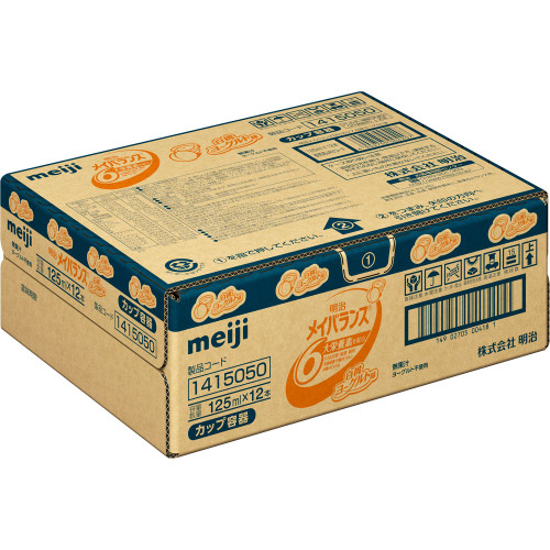 Meiji (formerly Meiji Seika) Mei Balance Mini Cup White Peach Yogurt Flavor Case 125ml x 12 Maybalance Thia Pack