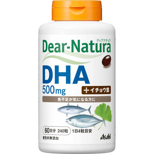 Asahi Dear-Natura DHA 240 Capsules Cerebral blood flow Life Improvement