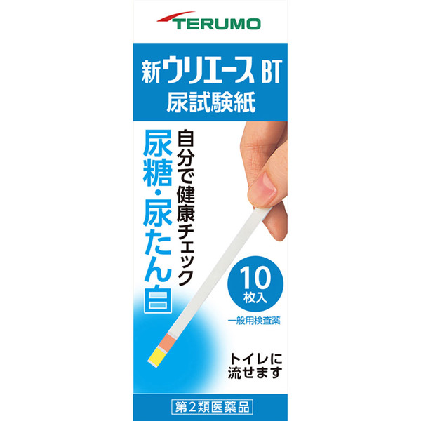 Thermo Uriece New BT 10 Sheets urine test kit Test Kits Indications: Detection of sugar (glucose) and protein (albumin) in urine