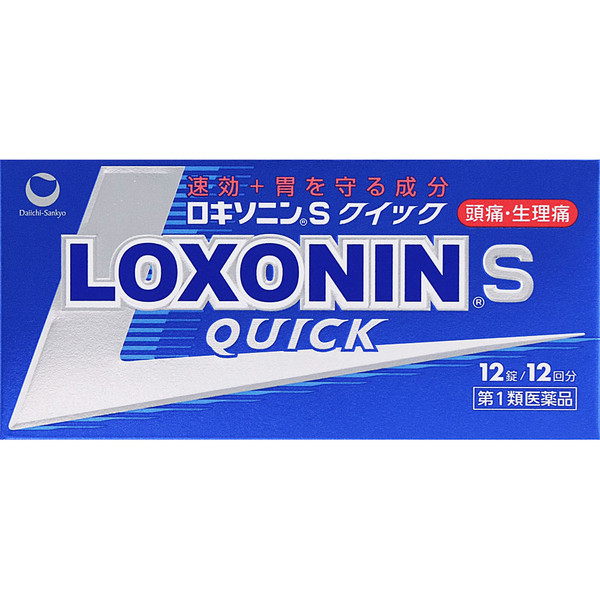 Daiichi Sankyo Healthcare Loxonin S Quick 12 tablets Other (check locks, tongue cleaners, etc.) Indications: - Pain relief for headaches, menstrual cramps, toot