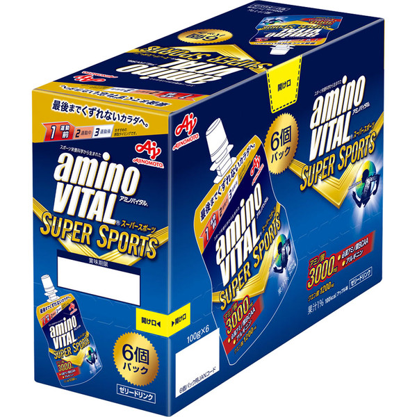 Ajinomoto Amino Vital Jelly Super Sports 100g x 6 Other (check locks, tongue cleaners, etc.) Thia Pack
