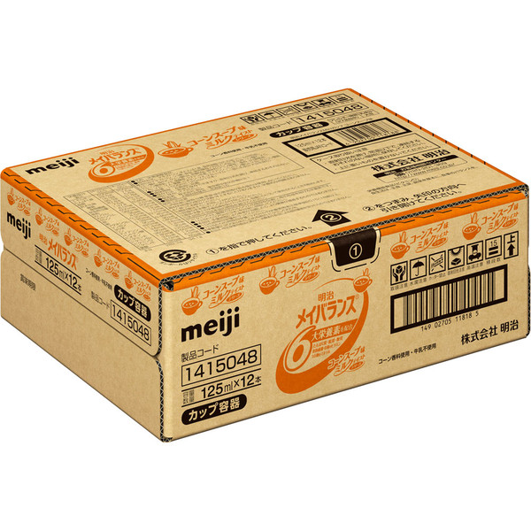 Meiji (formerly Meiji Seika) Mei Balance Mini Cup Corn Soup Flavor Case 125ml x 12 Maybalance Thia Pack