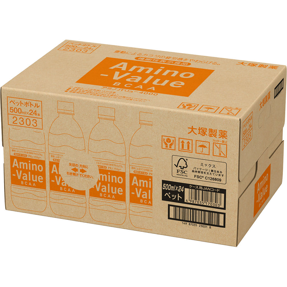 Otsuka Amino Value 4000 500mlﾂ×24 500mlﾂ×24 Powder Amino Acids