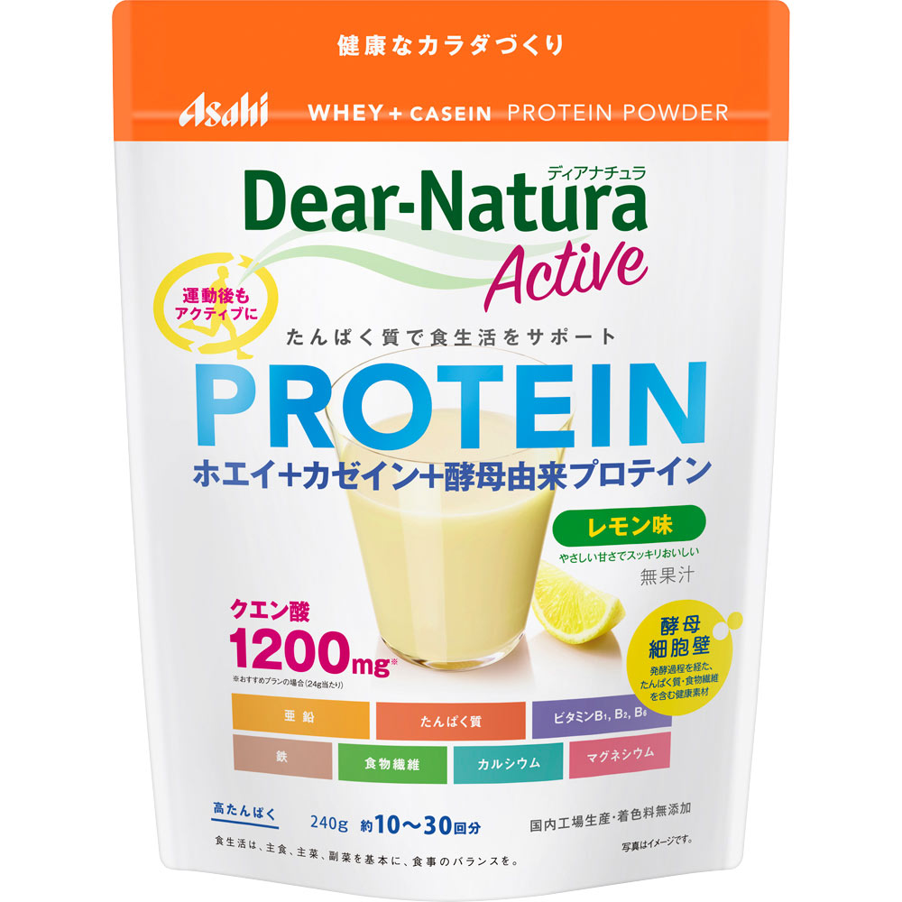 Asahi Dear-Natura Deanatura Active Whey + Casein Protein Lemon 240g Other (check locks, tongue cleaners, etc.)