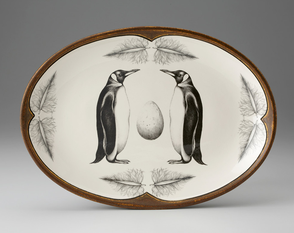 Oval Platter: King Penguin