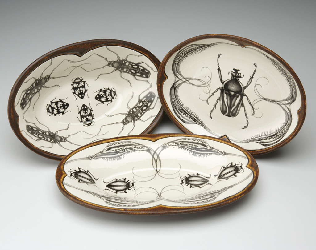 Small Serving Dish: Flower Beetle