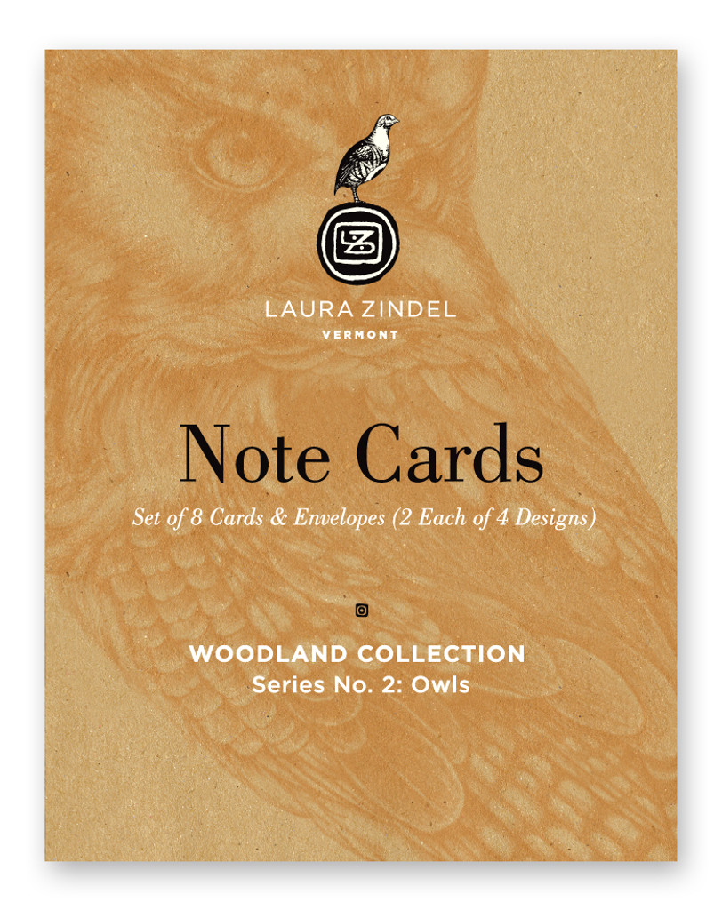Note Cards: Woodland Collection Owls Cover