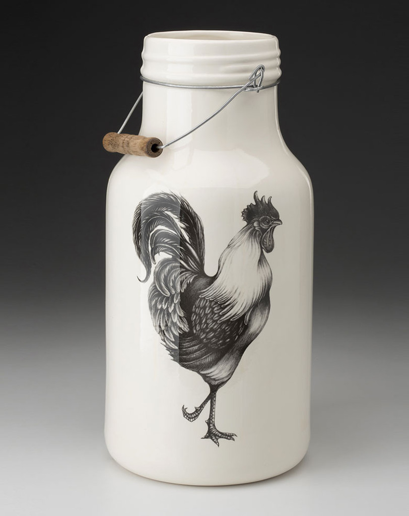 Jug with Handle: Rooster