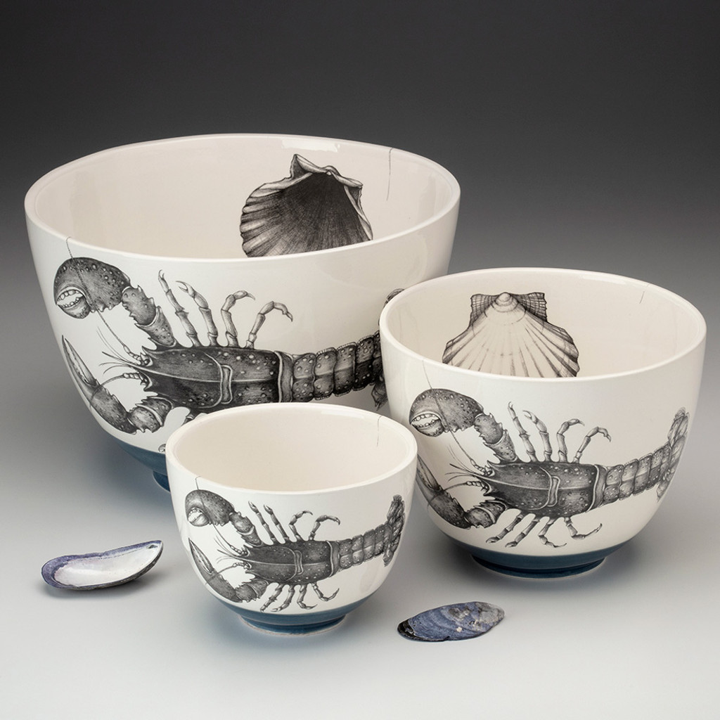 Small Bowl: White Pine Cone - Laura Zindel Design