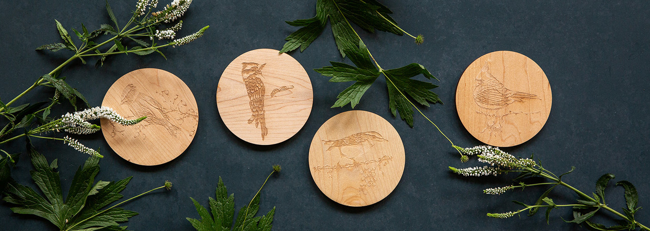 Maple Coaster Set