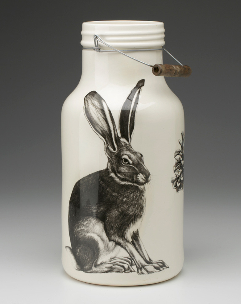 Jug with Handle: Sitting Hare - Laura Zindel Design