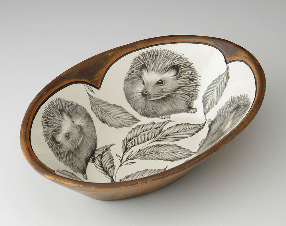 Large Serving Dish: Hedgehog #2